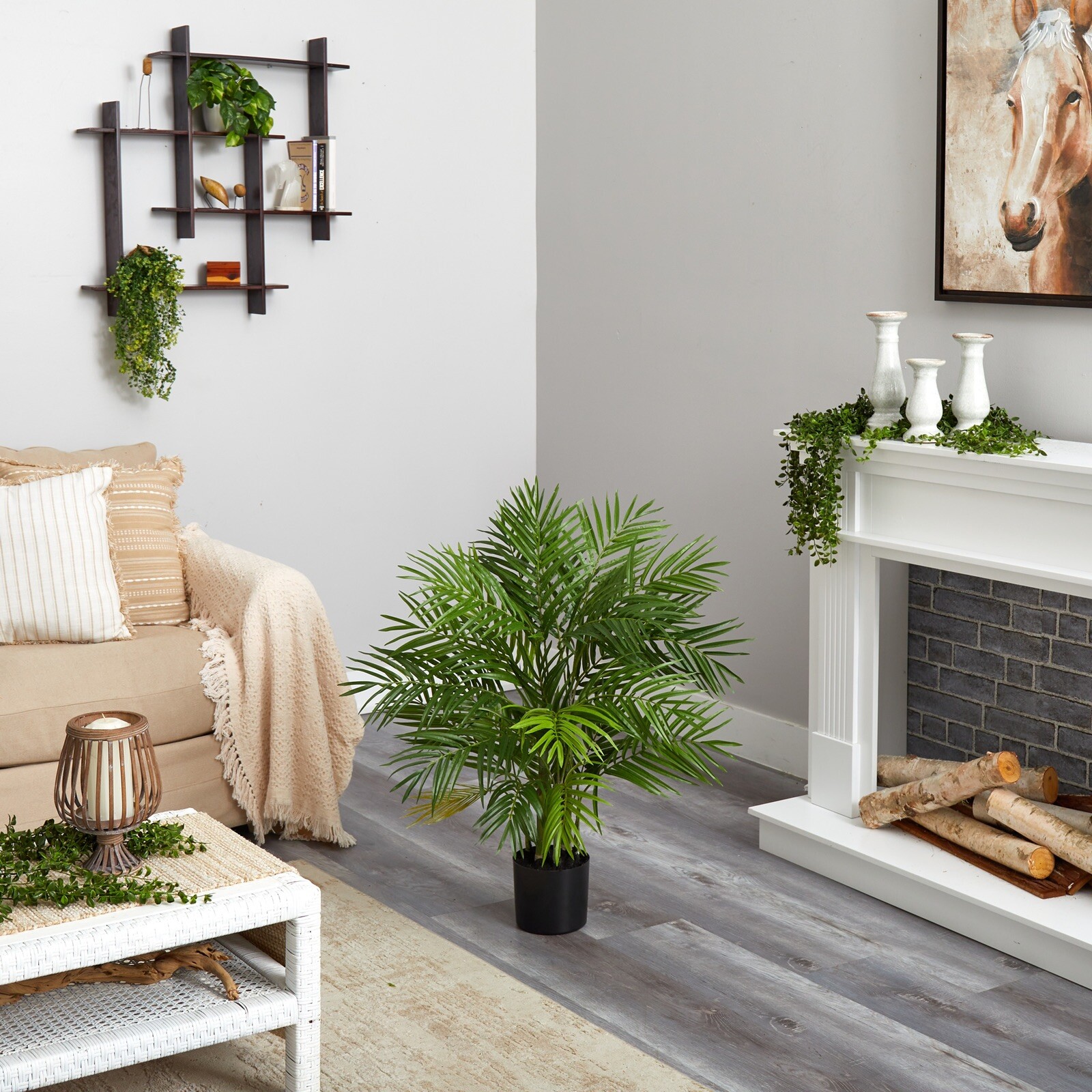 3’ Areca Palm Artificial Tree w/536 Bendable Lvs Home Office Decor. Retail $152