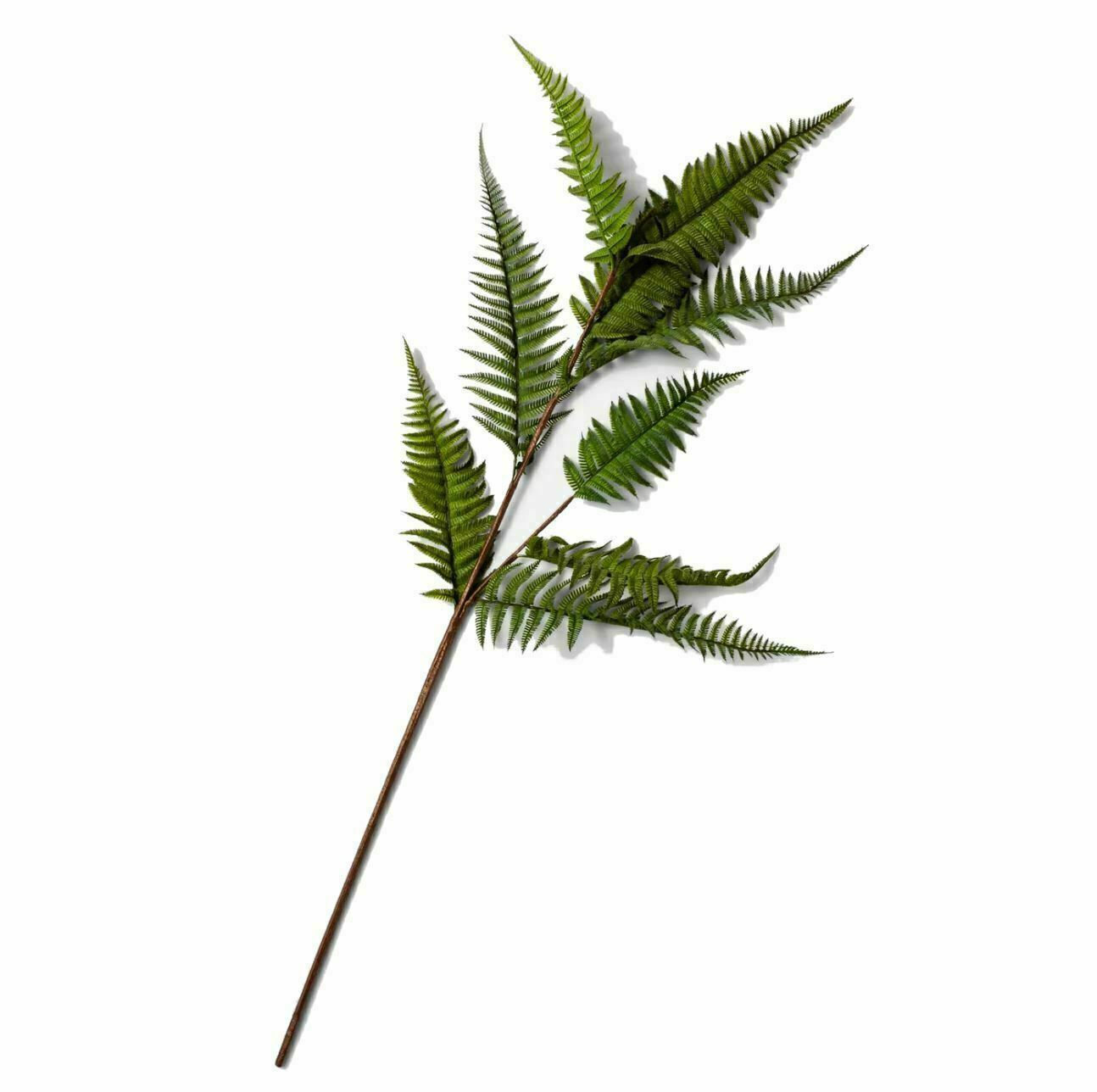 Case of 4 46″ Artificial Fern Leaf Leaves Stem Green Threshold Brand Polyester