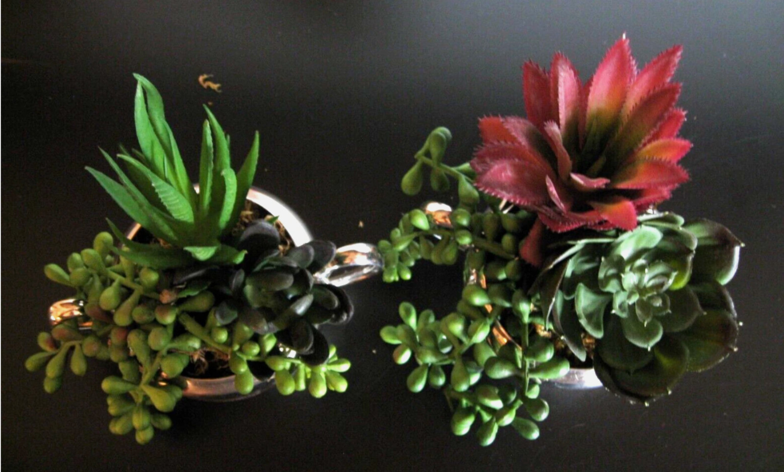 House Plant – Home Decor, Nice, Beautiful, Faux, Fake Sedum MCM Containers