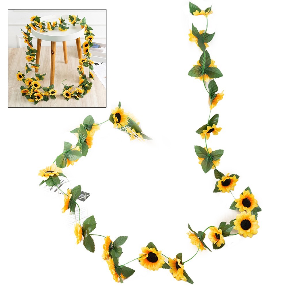 Sunflower Garland for Gardens Add a for splash of Color to Your Outdoor Space