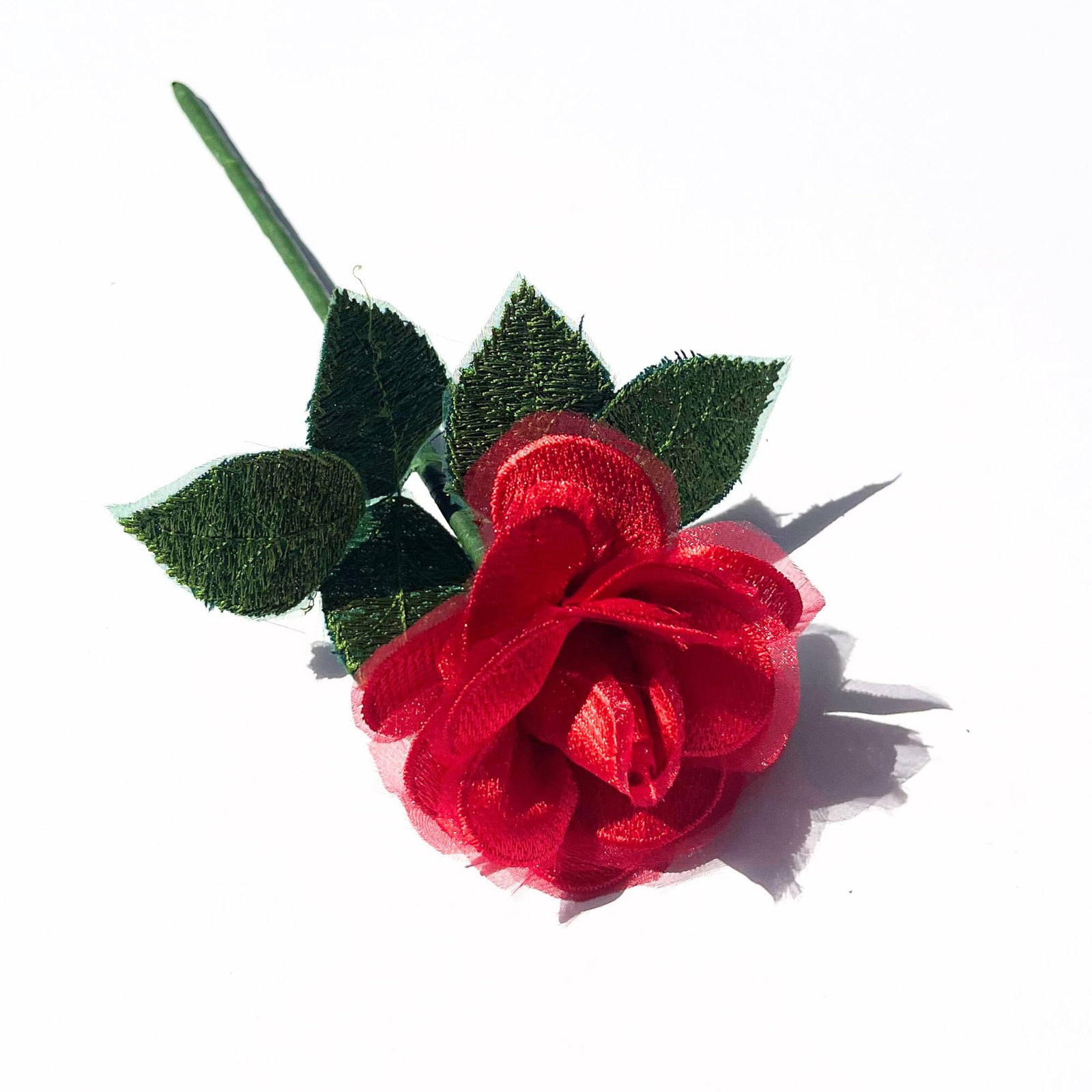 Lace Rose 13th Anniversary Flower for her, 13 Years Wedding Anniversary, Hand…