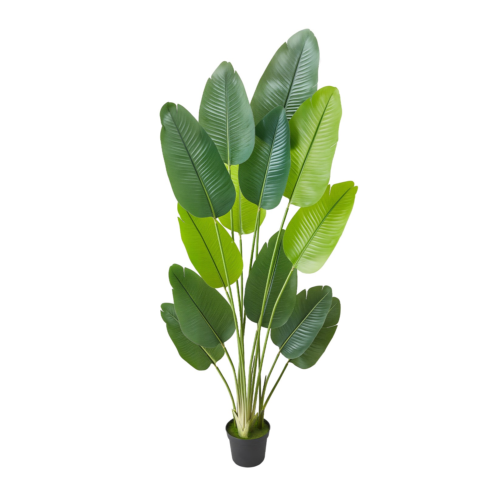 Uimoso 6ft Artificial Birds of Paradise Tree Faux Fake Plant w/ Pot Home Decor