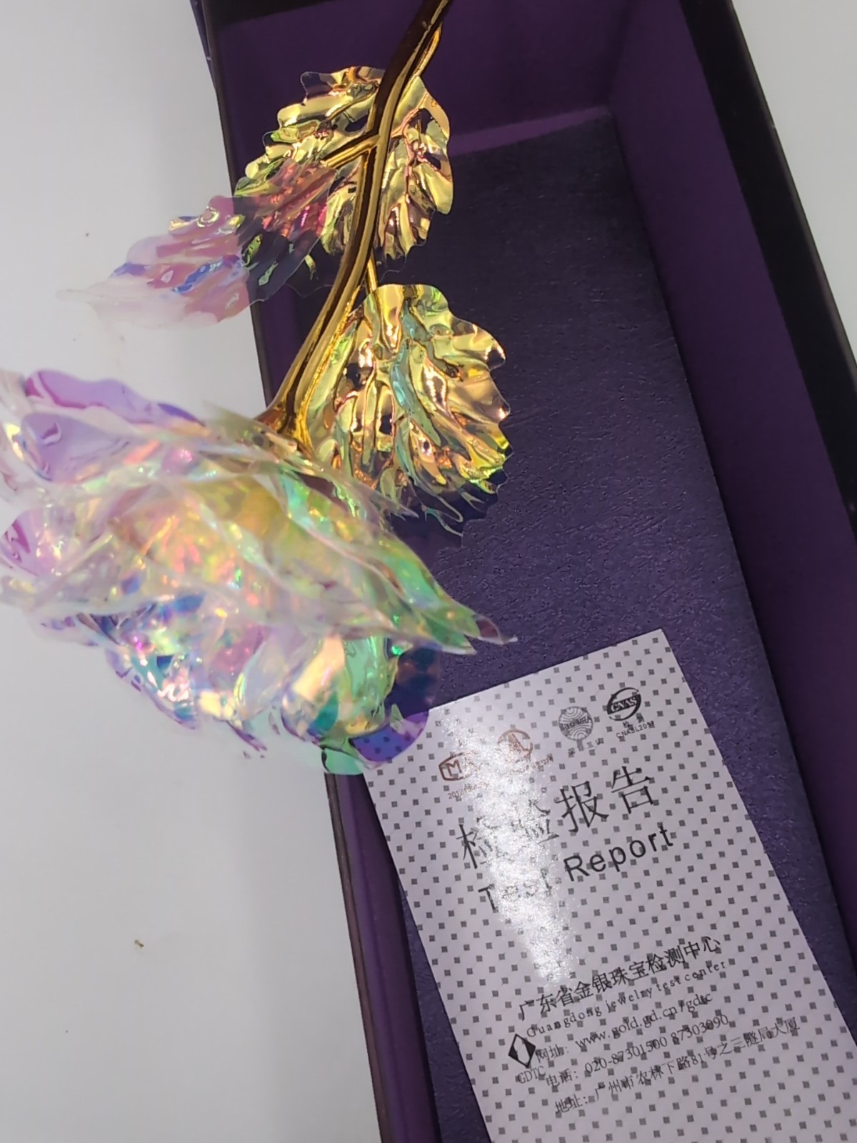 Love 24K Golden Rose For Birthday/Anniversary/Etc With Flashing LED Light