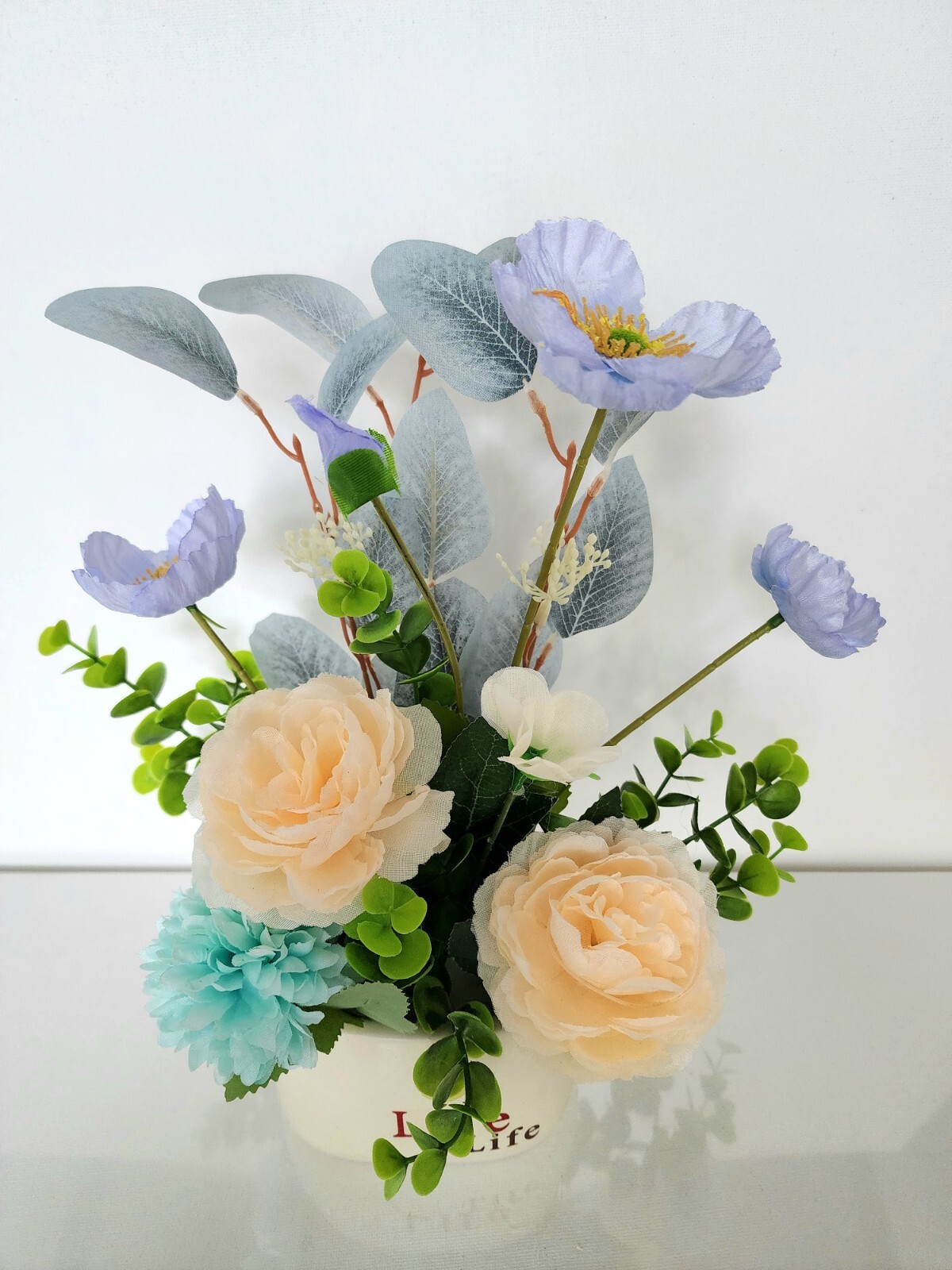 Artificial faux potted flower plants home kitchen office occasion decoration