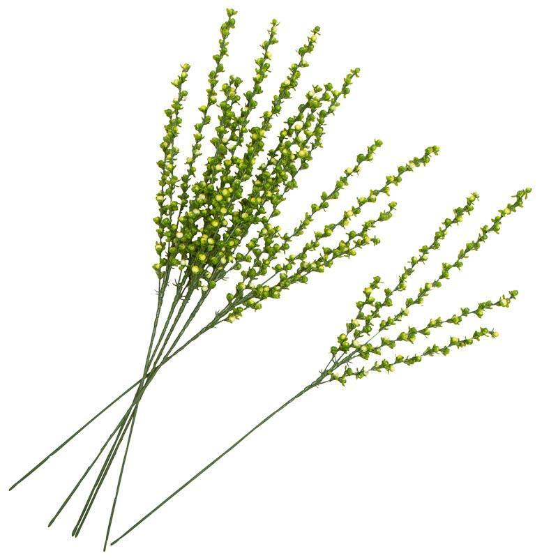 Factory Direct Craft Cream and Green Vinyl Berry Cluster Sprays | 6 Sprays
