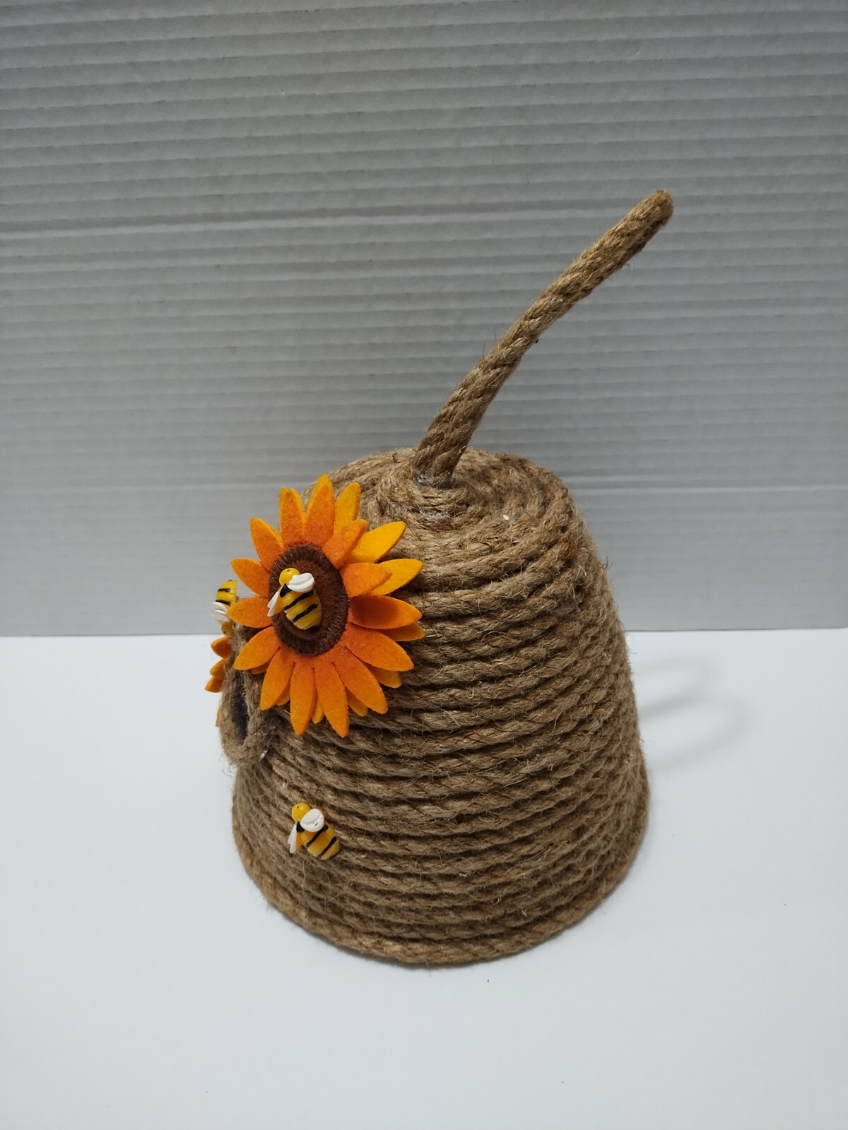 Bee Hive Decor Farmhouse Hanging Decorative Sunflower Kitchen Patio Handmade