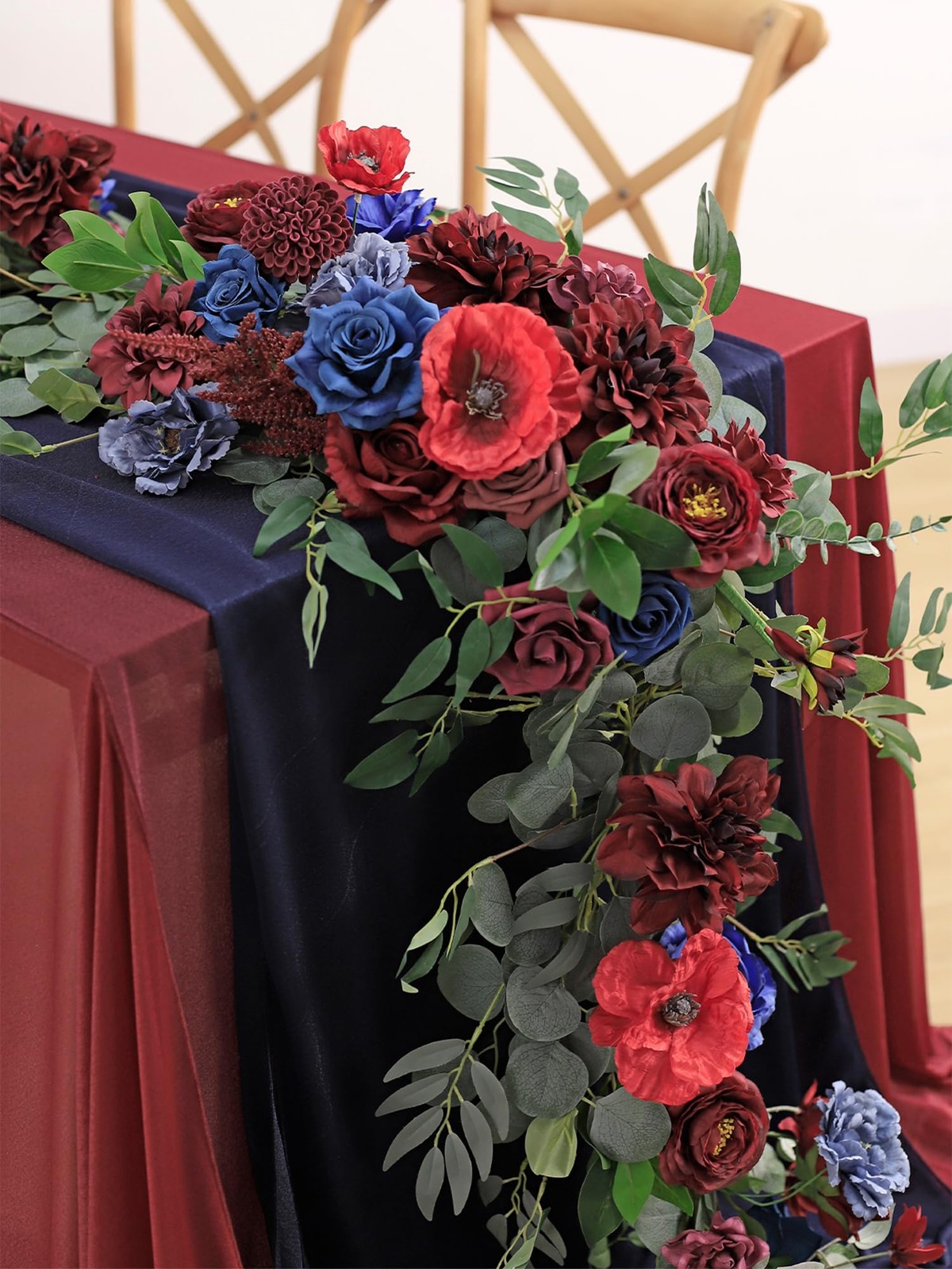 9FT Eucalyptus and Willow Leaf Garland,Artificial Flowers Fake Flower Peony R…