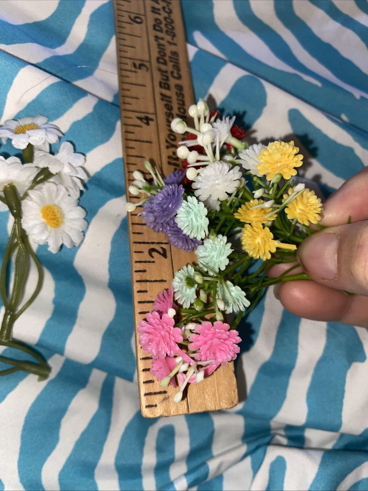 Vtv Deco Plastic Stem Floral Lot 1960’s Miniatures