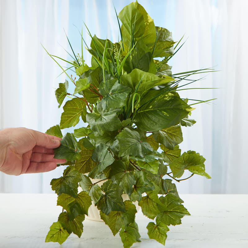Tall Artificial Mixed Greenery 19″ Bush for Accenting Florals, Crafts and More