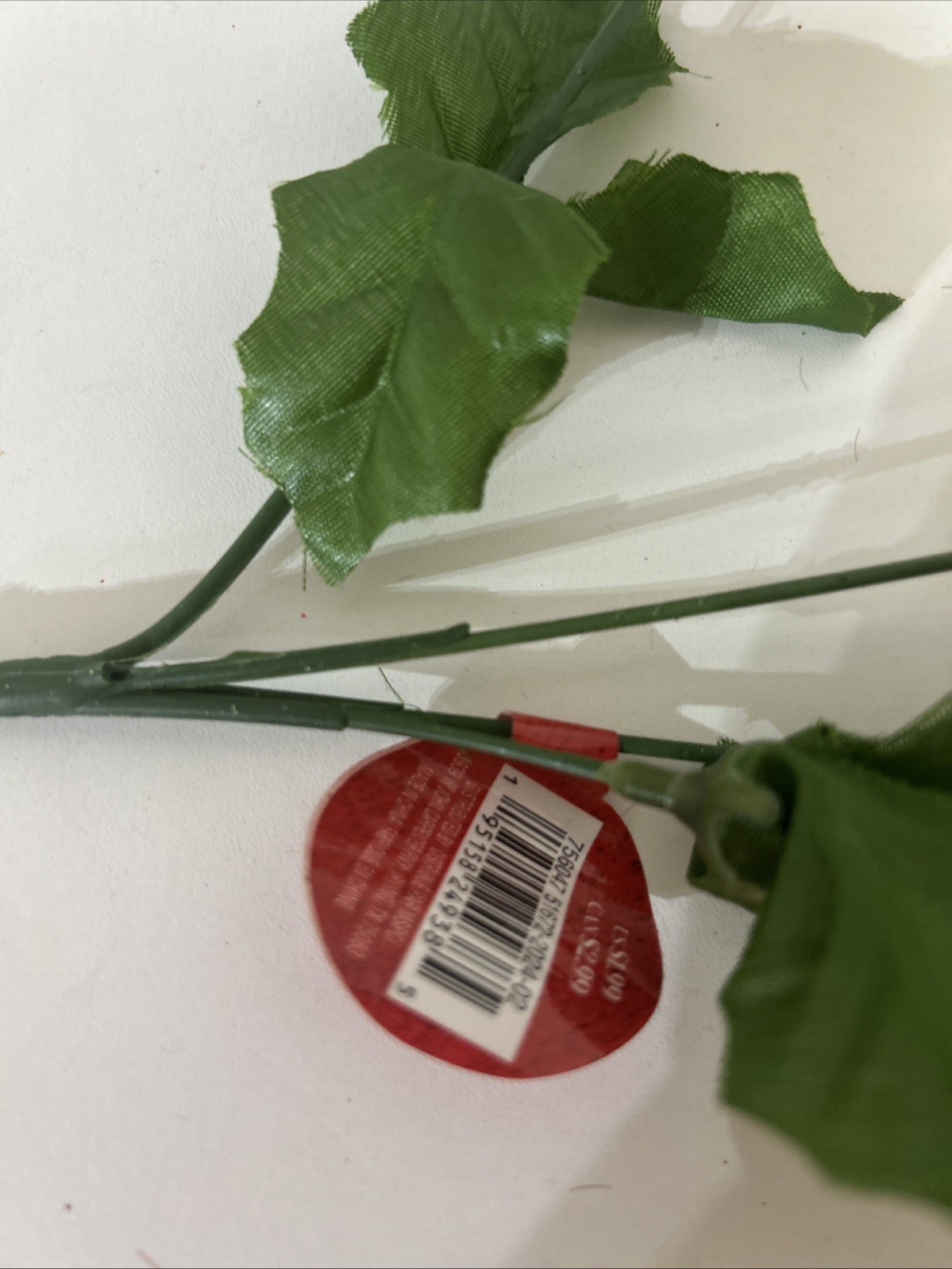Ashland 9″ Silver Poinsettia Flower Picks Set of 10 New
