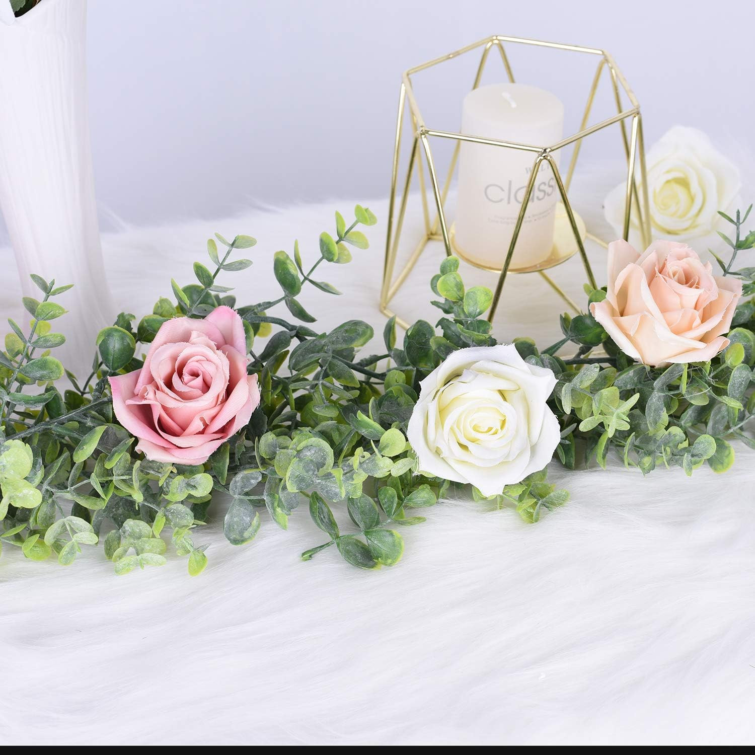 6 Pack 6Ft Faux Eucalyptus Garland Artificial Vines for Wedding Backdrop Decor
