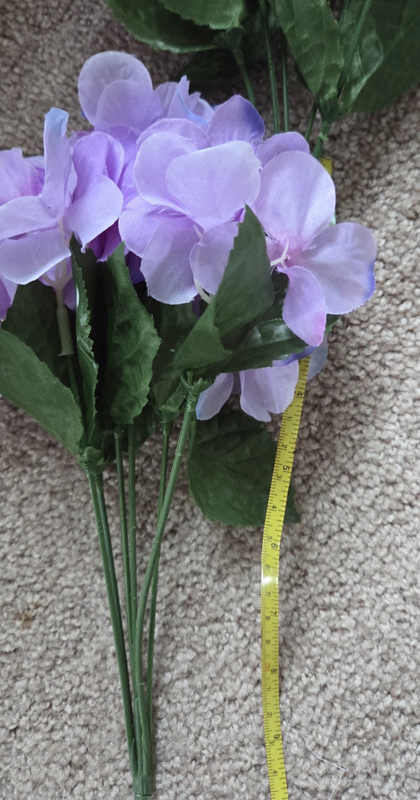 Colorful Fake Flowers Bunches- Lot Of Various Flower Types, Colors 18 Bunches