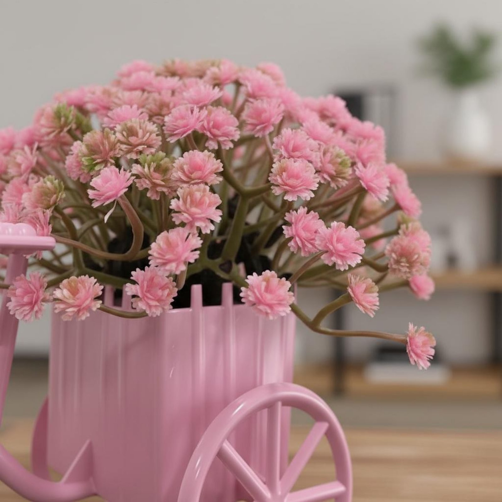 Artificial Flower Three-Wheeled Flower Display Desktop Display Mini