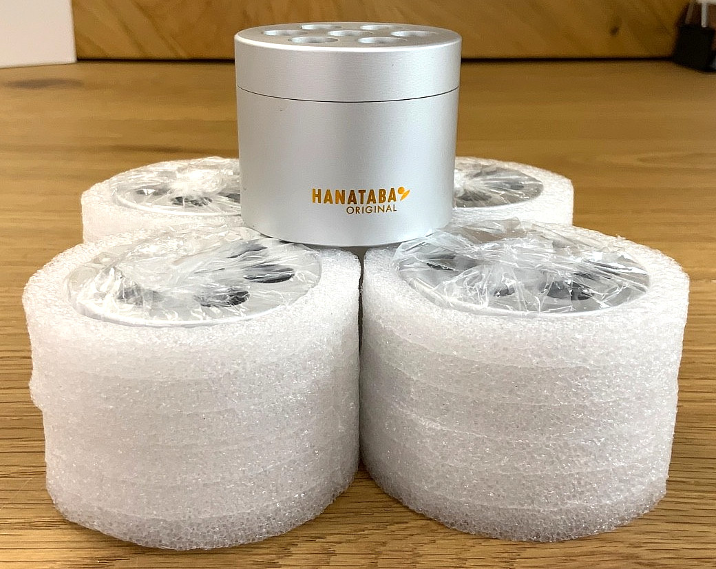 Hanataba Bouquet Twister Small Pearly Silver Lot of 5 Unboxed