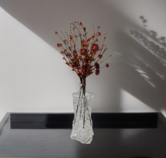 6 PCS Artificial Berry PumpkinStem Orange RedBerry Pick Autumn Vase Not Included