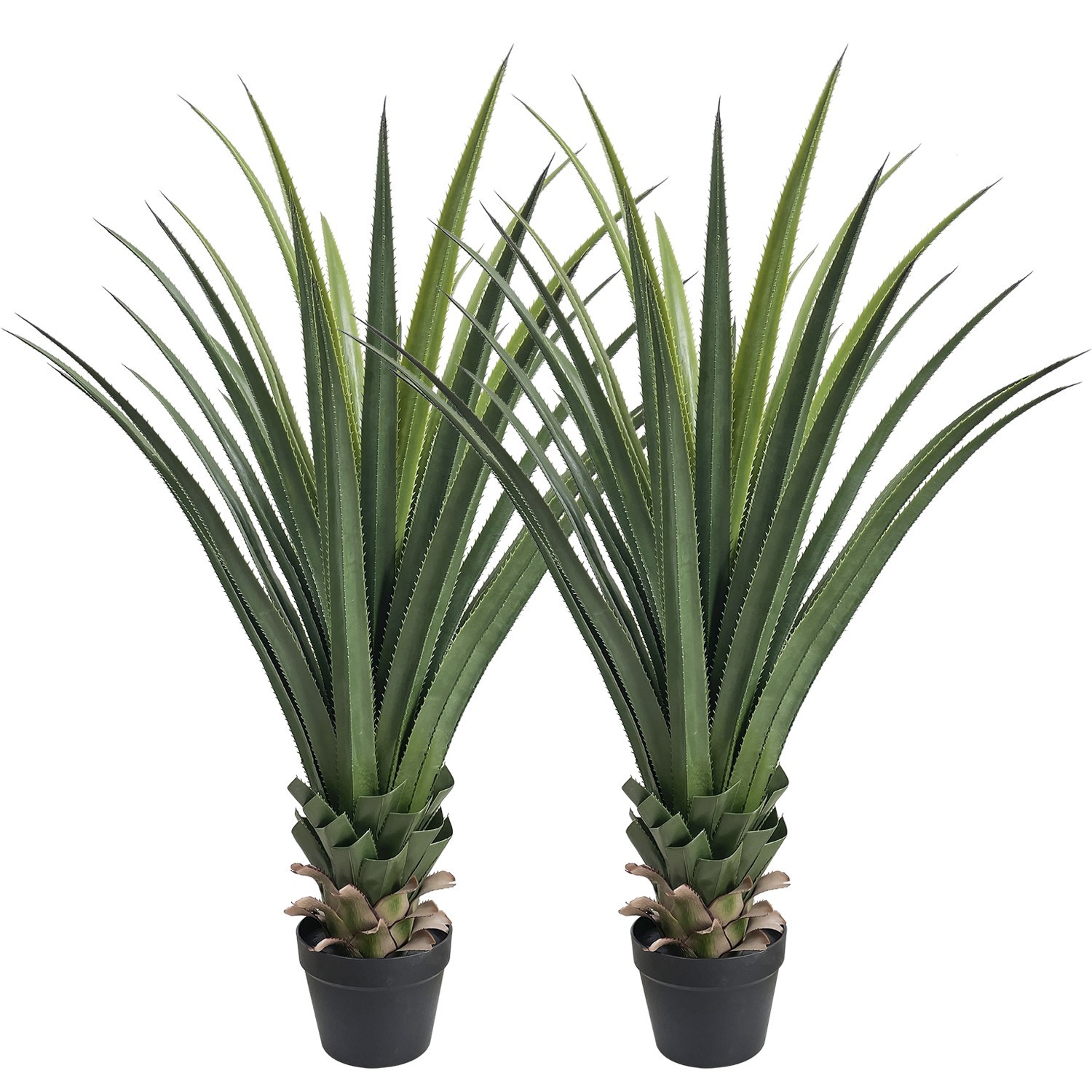 2-Pack 4FT Lifelike Faux Agave Yucca Plan