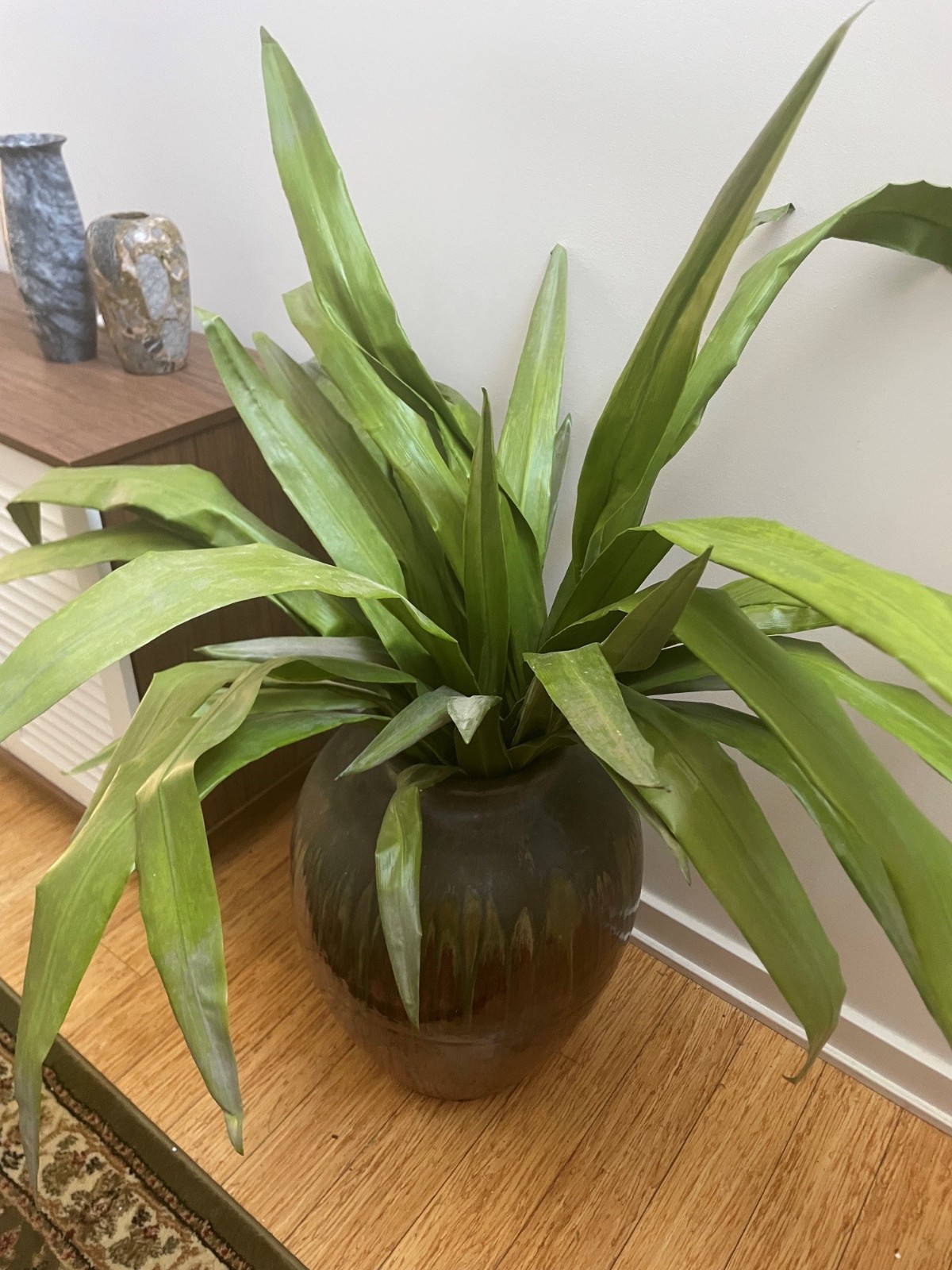 Artificial Agave Houseplants Set of 3, Up to 45″ Leaves (Pot Not Included)