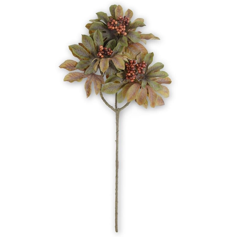 37 INCH FALL MULTI COLOR RICE PAPER PLANT BRANCH W/BERRIES NEW