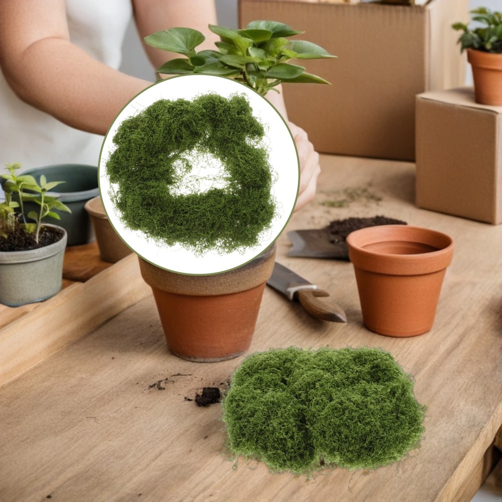 Artificial Table Centerpieces Moss for Plants Indoor Faux Crafts