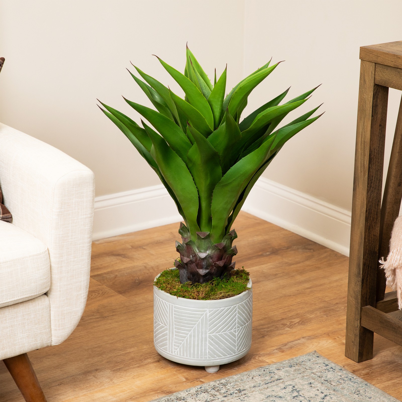 Northlight 30.5″ Potted Green Artificial Agave Americana Succulent Plant