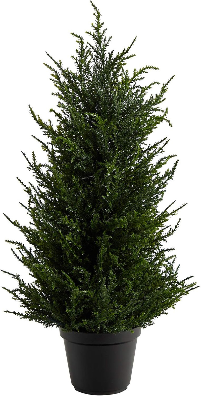 18″ Cedar Artificial Tree with LED Lights – UV Resistant for Indoor/Outdoor Use