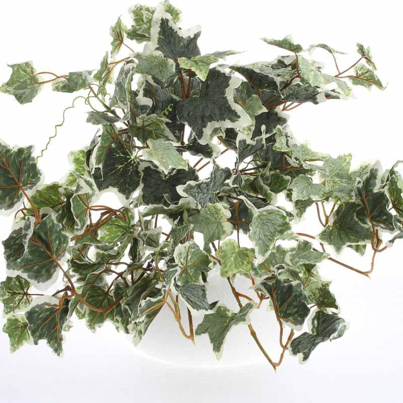 Set of 4 Flocked Artificial Ivy 17″ Long Floral Bushes