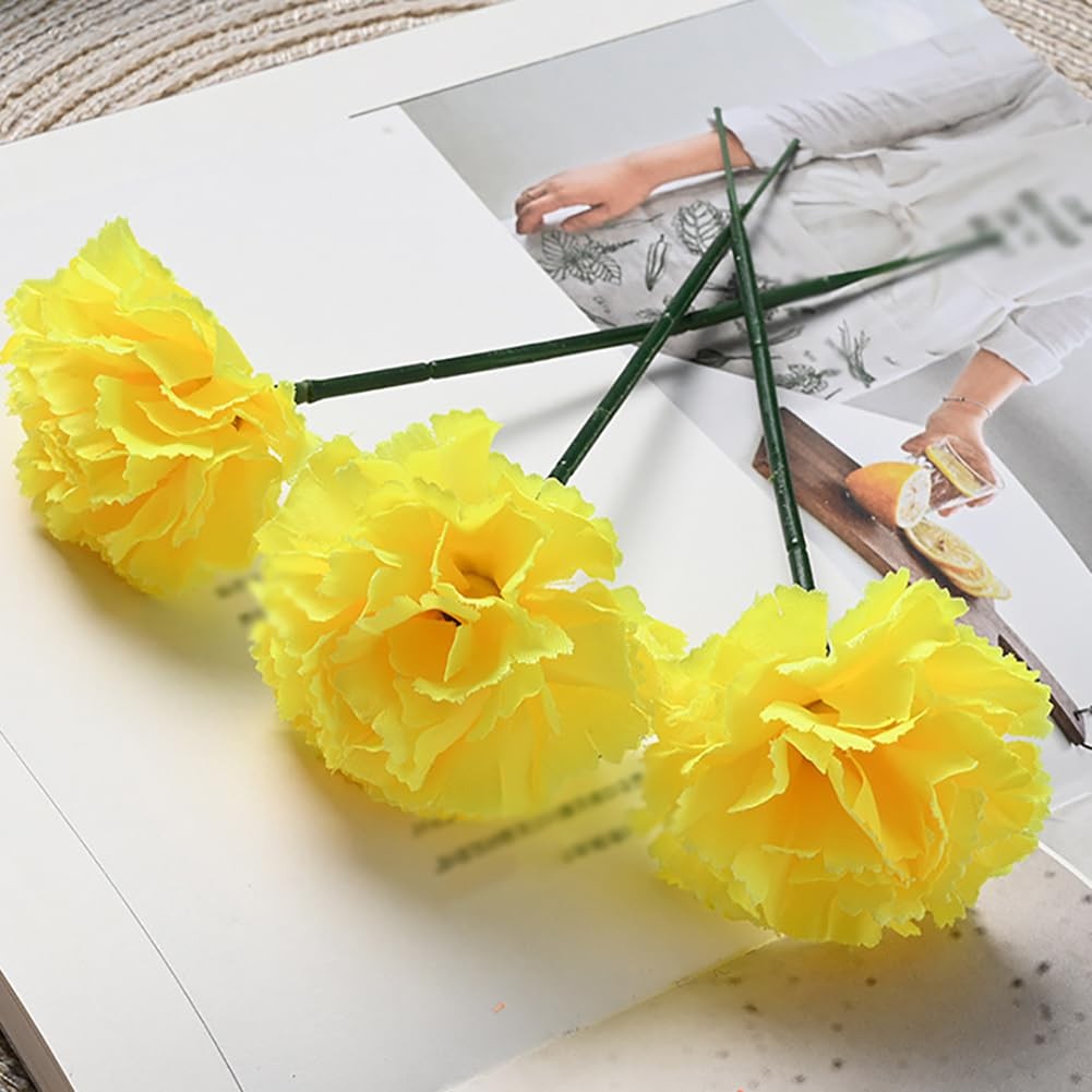 30 Pcs Artificial Marigold Flower Heads Fake Diwali Flowers Halloween Faux Fl…