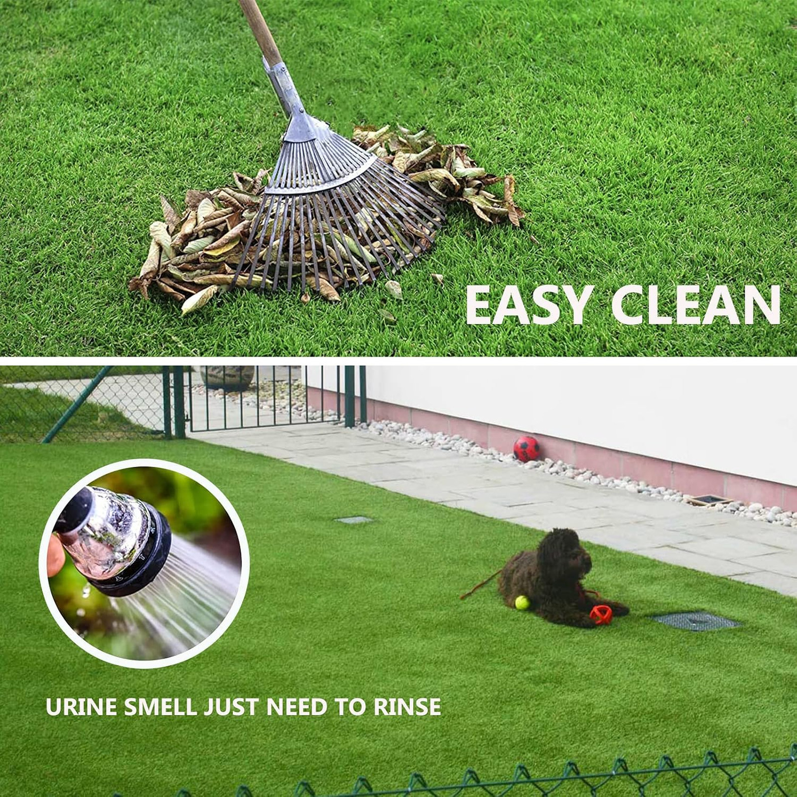 Artificial Grass Astroturf Rug 4FTx6FT(24 Square FT) Fake Grass Pet Dog Mat with