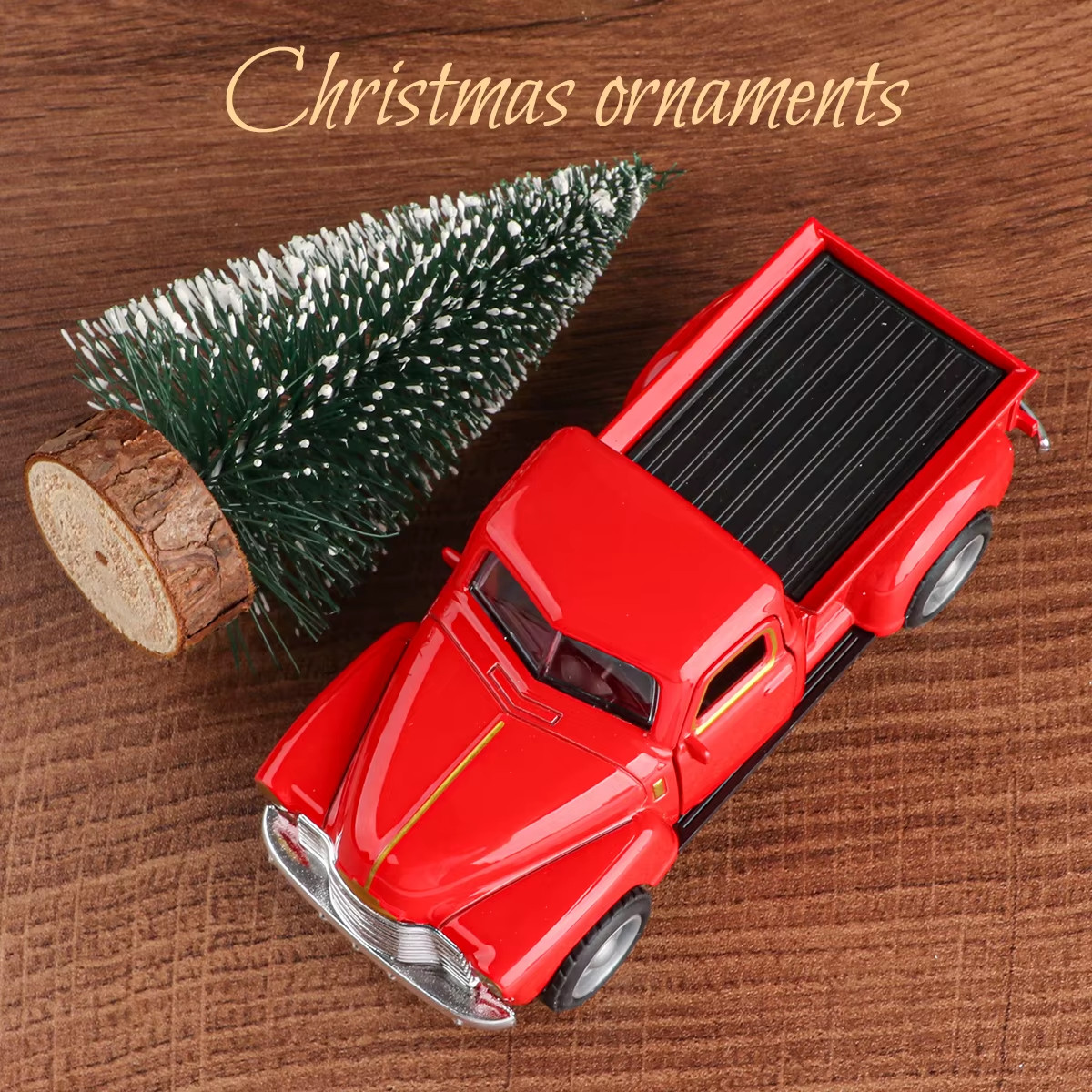 Mini Truck+Christmas Tree 2-Piece Ornament Set; a Good Thing for Home Atmosphere