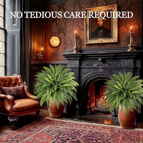 Fake Ferns – 2 Packs Artificial Ferns for Outdoors & Indoors, 45in Large
