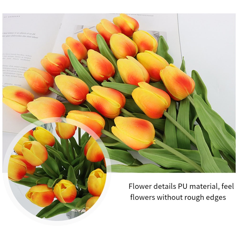 Handmade Simulation Tulip Flowers Pack of 10 Perfect for Various Occasions