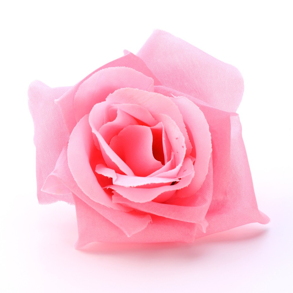 20Pcs Reusable Pink Silk Artificial Rose Heads Wedding Decoration Set