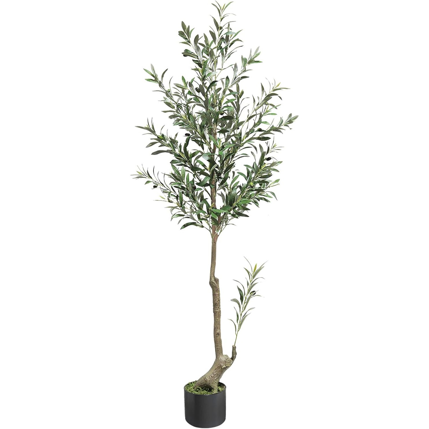 5FT Single Stem Faux Artificial Olive Tree Potted Decor Plant