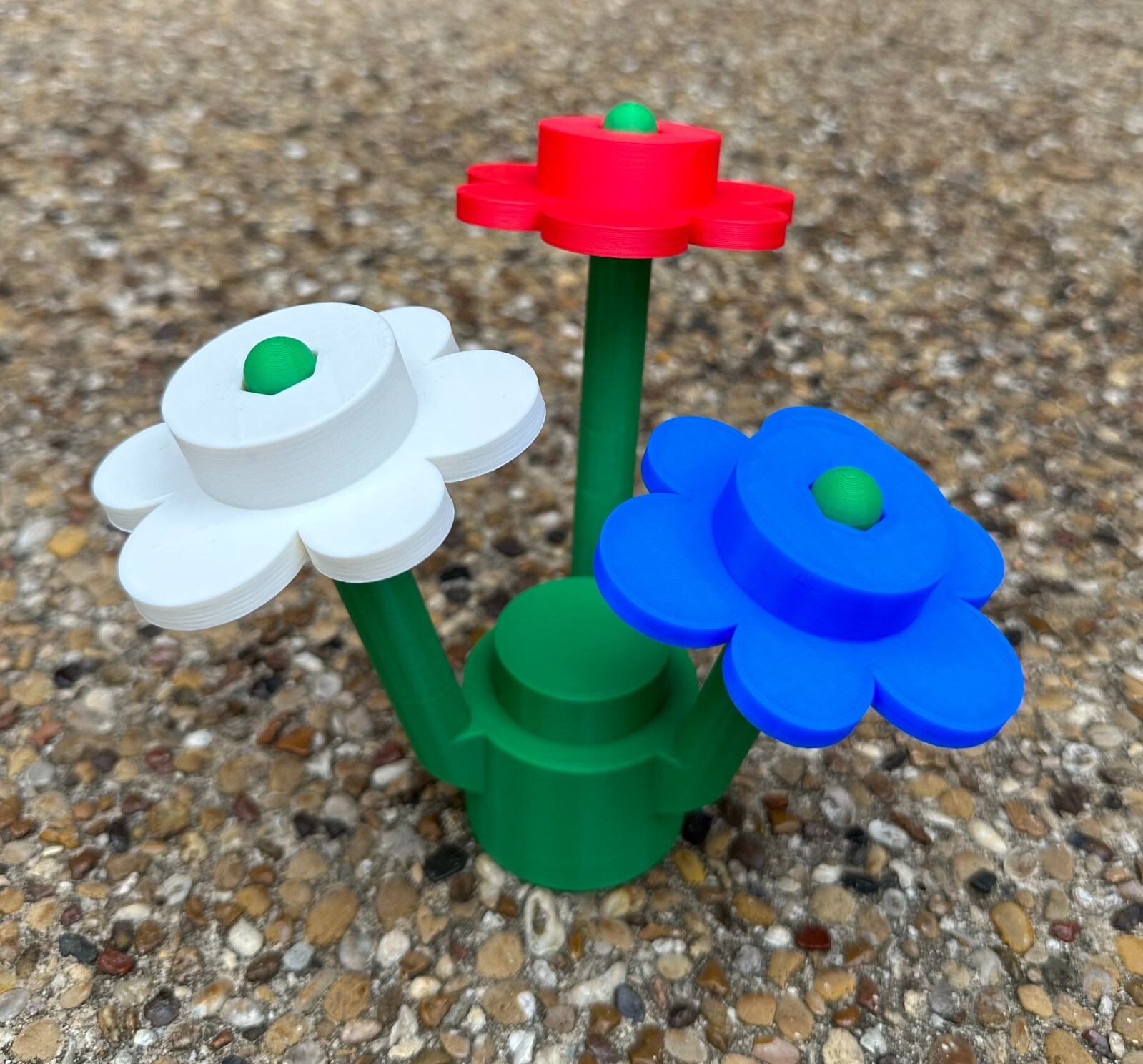 NEW Large Scale Building Bricks Flowers Jumbo Size Floral Bouquet 3D Printed NEW
