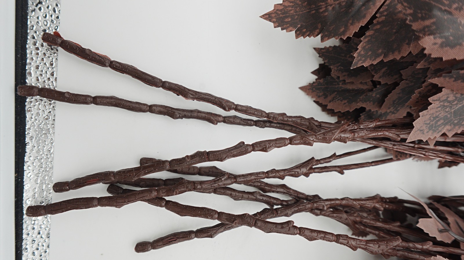 8pcs Cimicifuga Artificial Leaf Stems Faux Foliage Floral Arrangement Home Decor