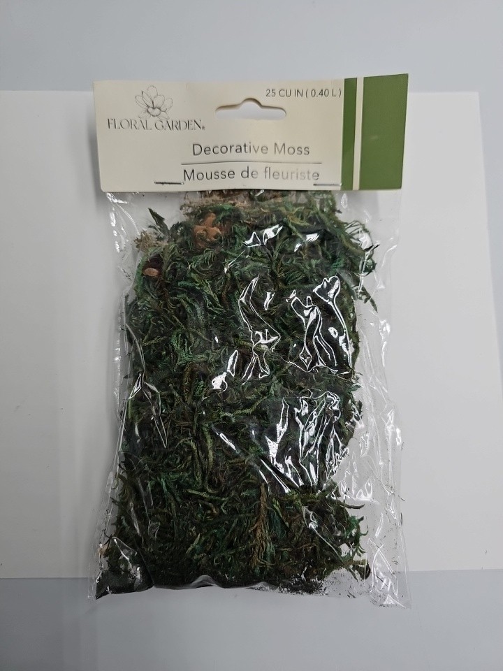 SuperMoss Forest Dried Decorative Moss for Models Plants, Natural Green, 25 rams
