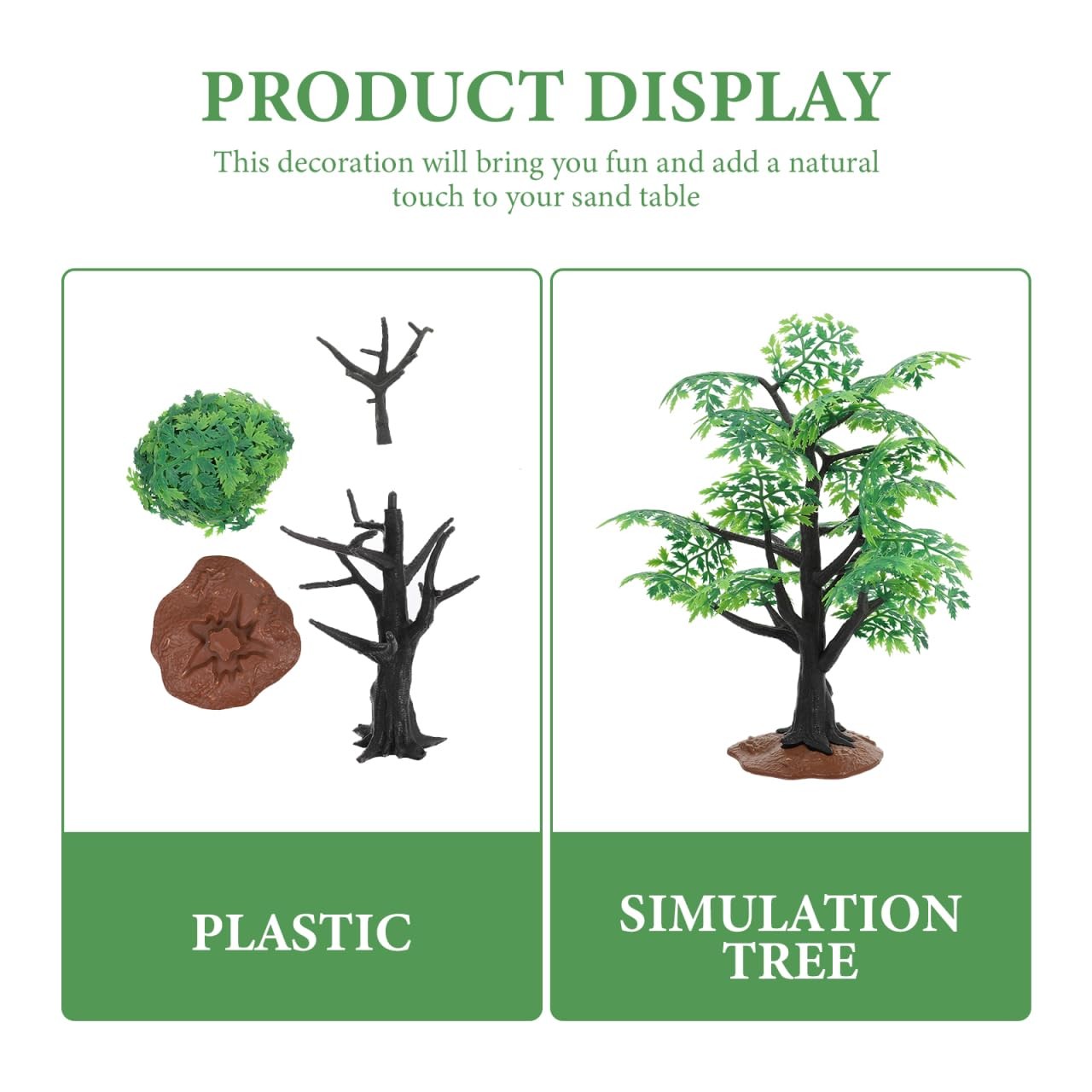 Green Miniature Maple Tree Model 12 Inch Artificial Plant Tabletop Decor