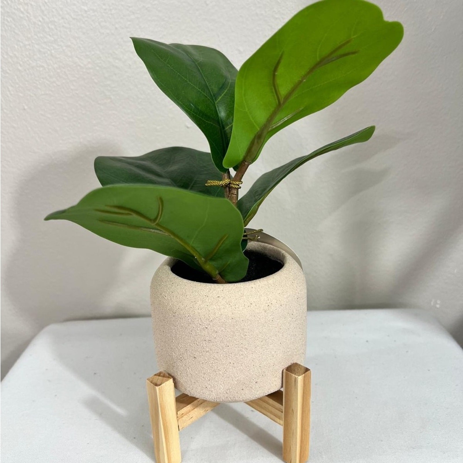 Threshold Faux Fiddle Leaf Fig with Green Leaves