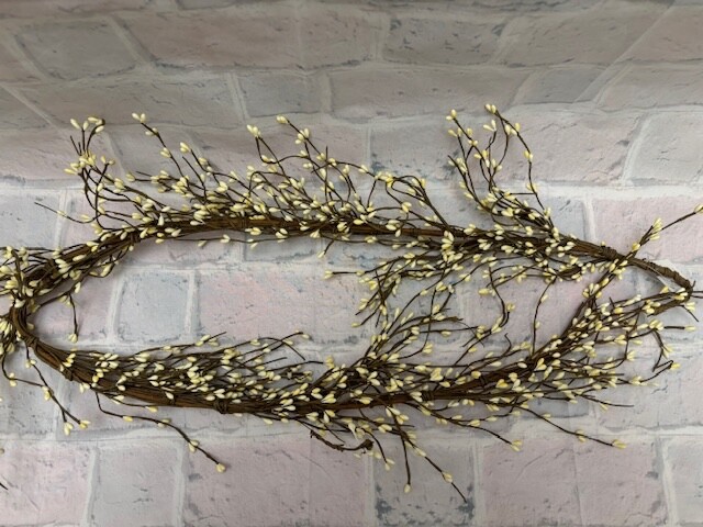 Pip Berry Garland Cream 4′ FULL BEAUTIFUL BERRIES