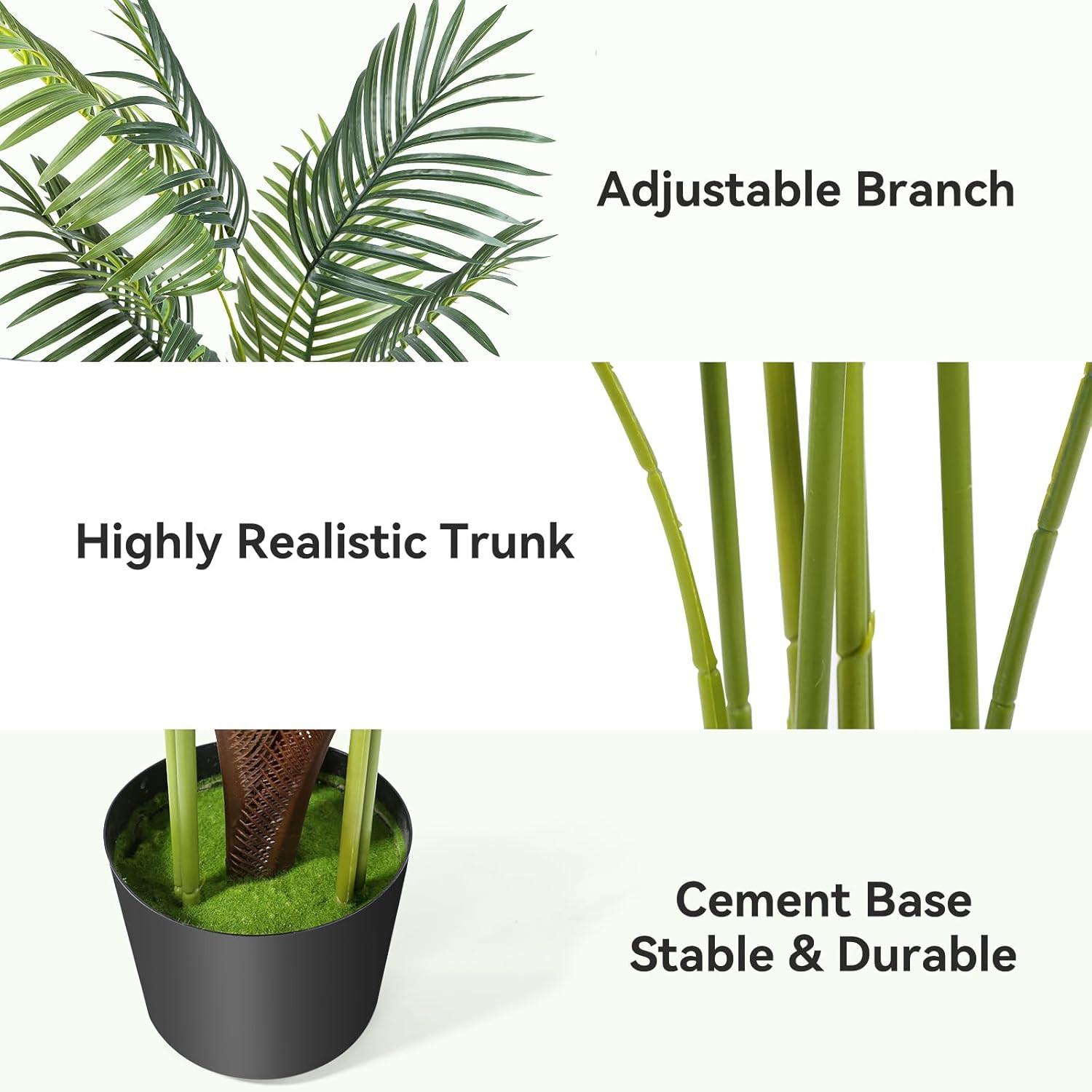 Artificial Bird of Paradise Plant Fake Tropical Palm Tree for Indoor Outdoor, Pe