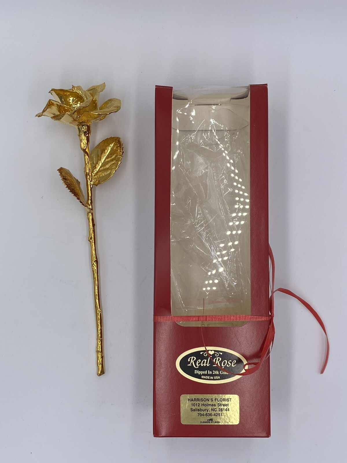 REAL ROSE ONE OF A KIND Dipped 24 K Gold Valentines Sweetheart Love