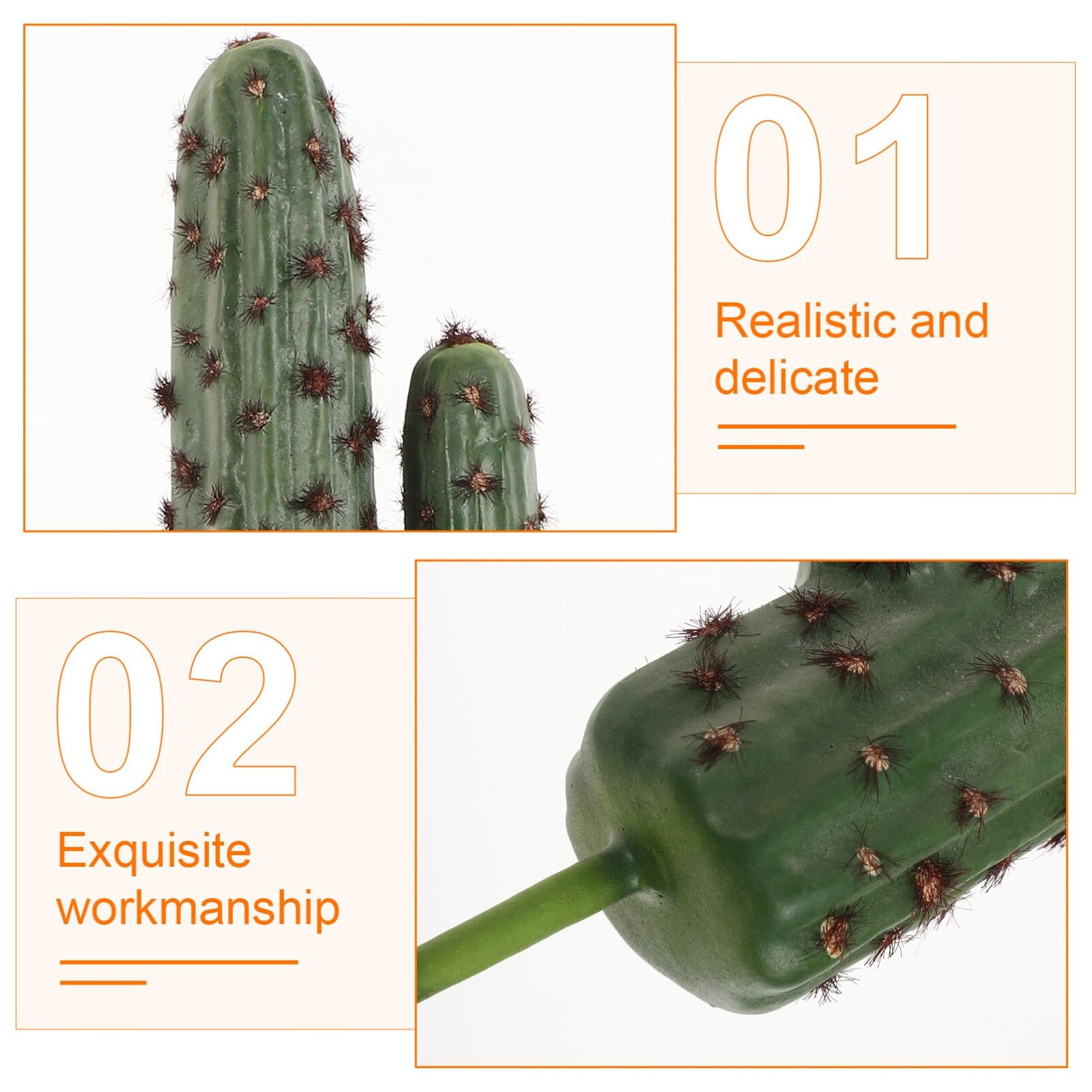 Artificial Saguaro Cactus, Fake Succulents Faux Cactus Artificial Cactus Deco…