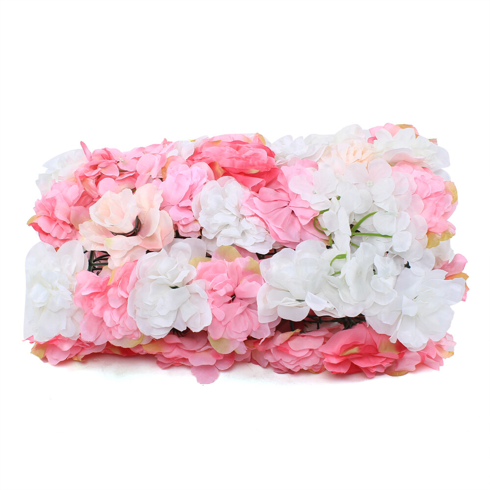 12Pc Rose Flower Wall Panels Artificial Silk Wedding Decor Party Home Floral DIY
