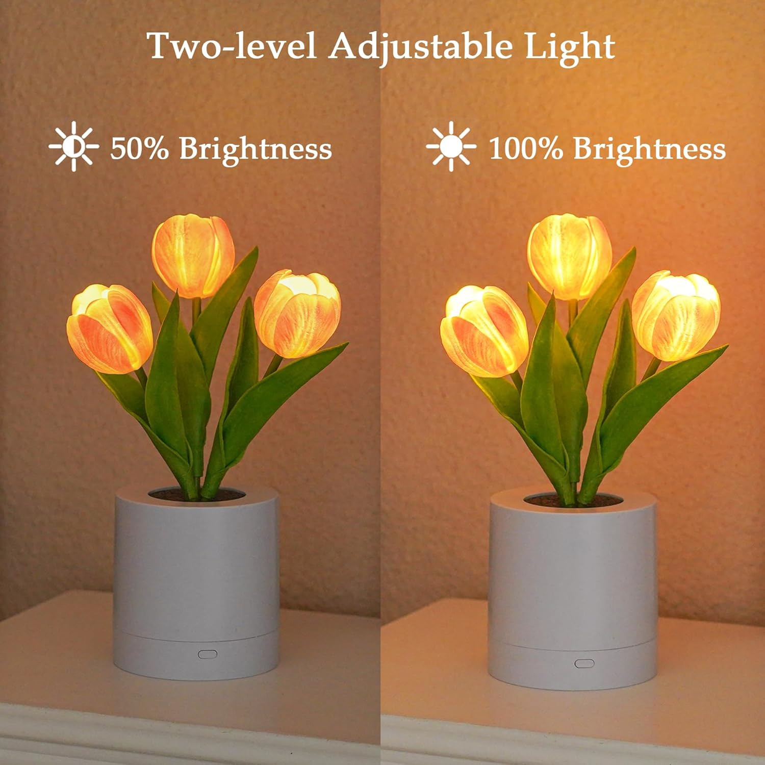Tulips Flower Lamp Gifts for Women, Birthday Gifts for Sister, Daughter, Wife, G