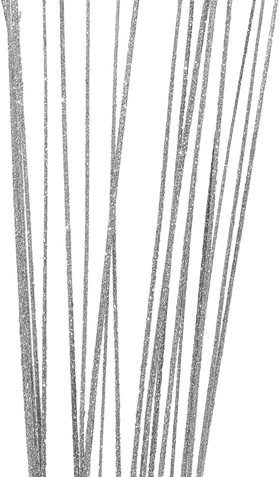 Sparkle Glitter Wispies Pack of 20 Stems 36in Silver