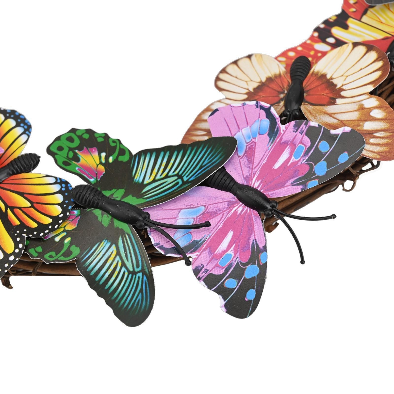 Artificial Wreath Butterfly Wreath Butterfly Wreath Excellent Decoration Spring