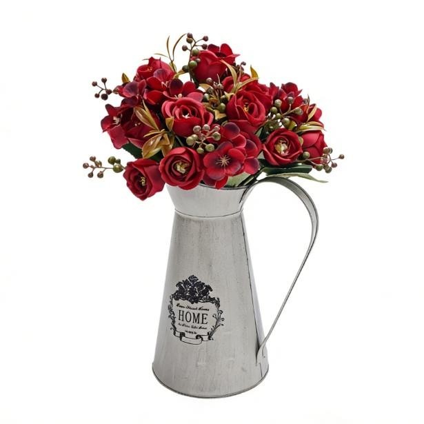 Artificial Silk Bouquet 5 Head European Style Floral Arrangement