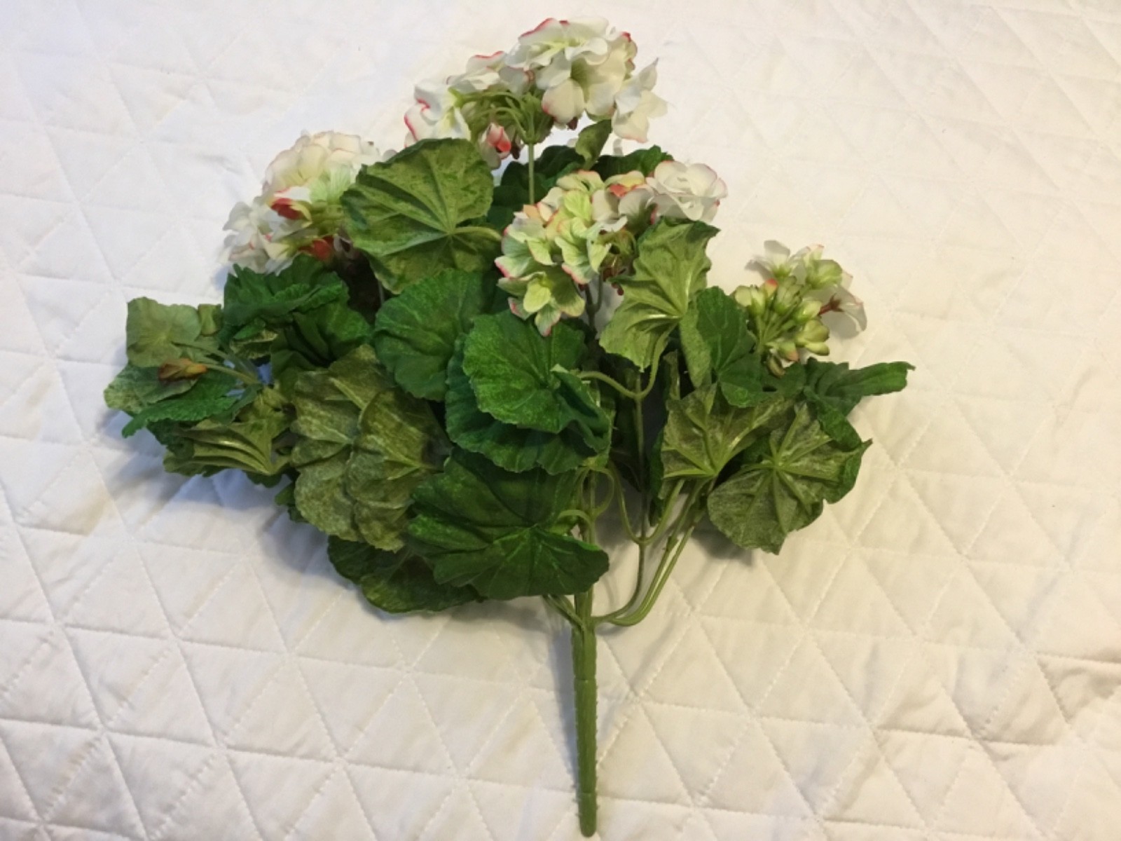 Home Interiors Vintage Foliage Geranium Flower Stem