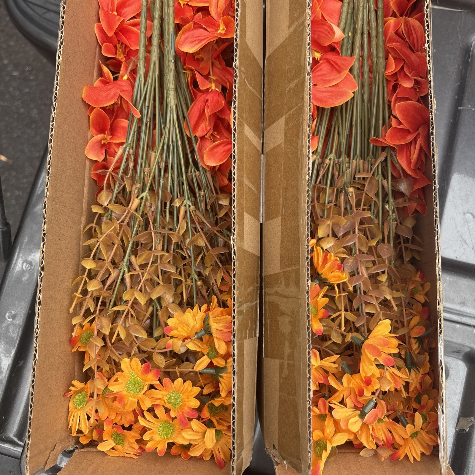 32 Pieces- Artificial Flowers for Outdoor Fall Decor Flowers, 12 Bundles Fall