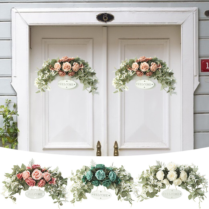30in Wedding Arch Flowers Artificial Rose Swag for Lintel Decor Party Ornament